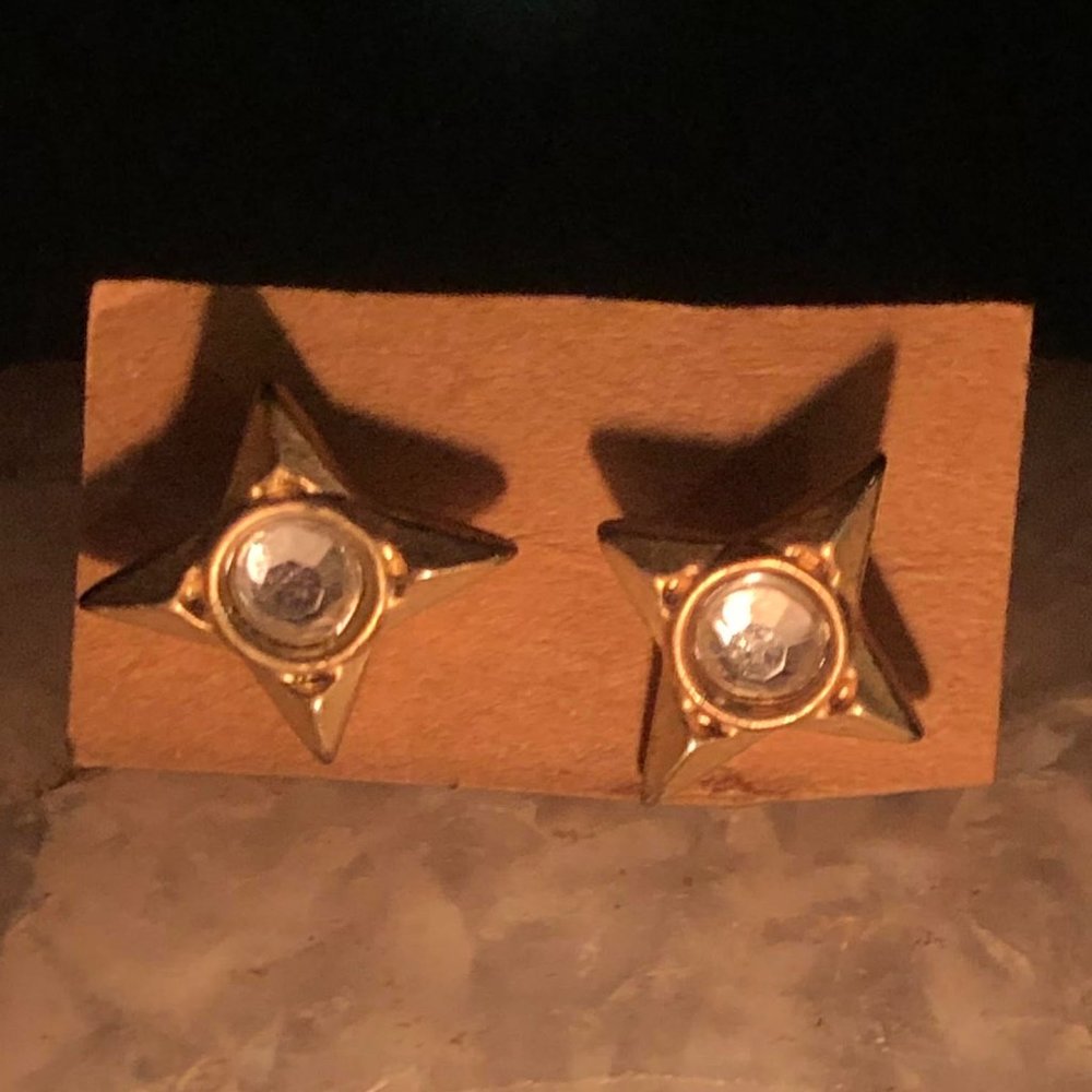 4 point Star Earrings